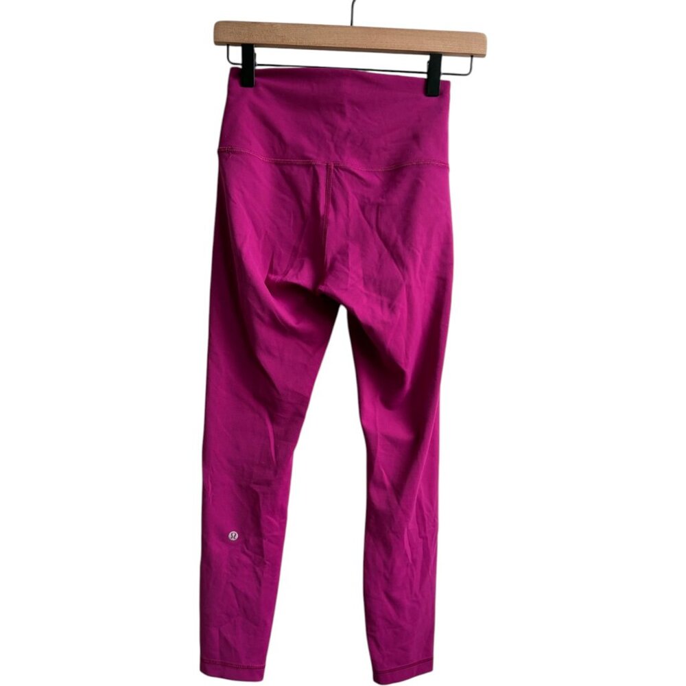 Lululemon Wunder Train High-Rise Tight Leggings 25"Magenta Purple 6 - Picture 3 of 6